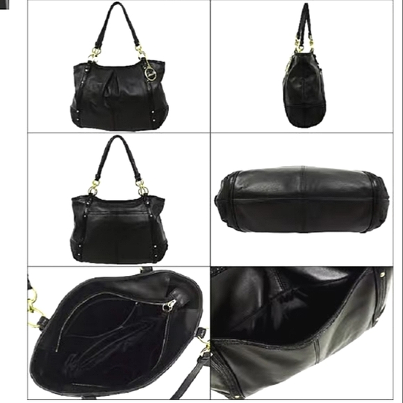 Brand New☆COACH Alexandria☆Large Python Embossed Leather Chain Tote/Shoulder Bag - Picture 2 of 15